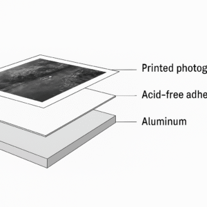Montering av fotografiskt verk genom NAFS × Artproof