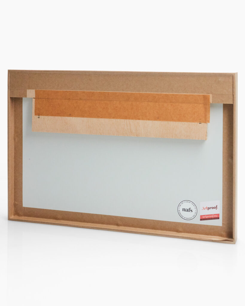 Showcase Frame för fotografi sedd från baksidan