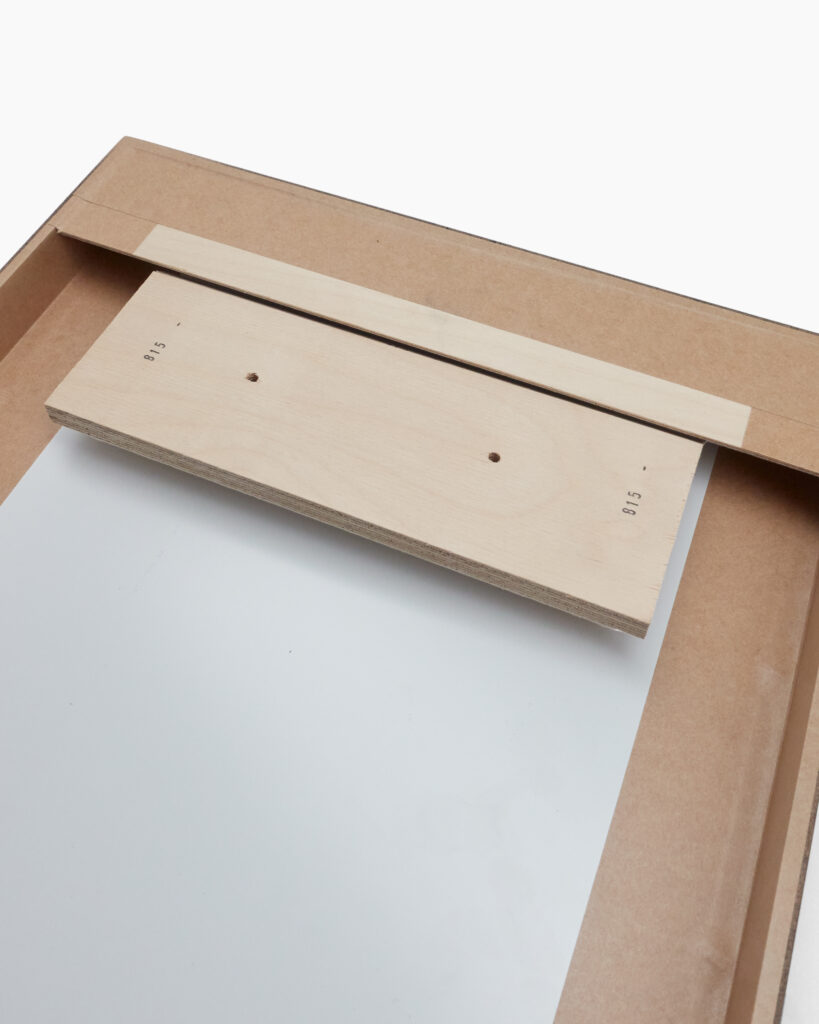 Traditional Frame för fotografi, detalj av konstruktion och baksida